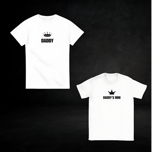 Daddy's Mini (black text) T Shirt Bundle- (kid size)