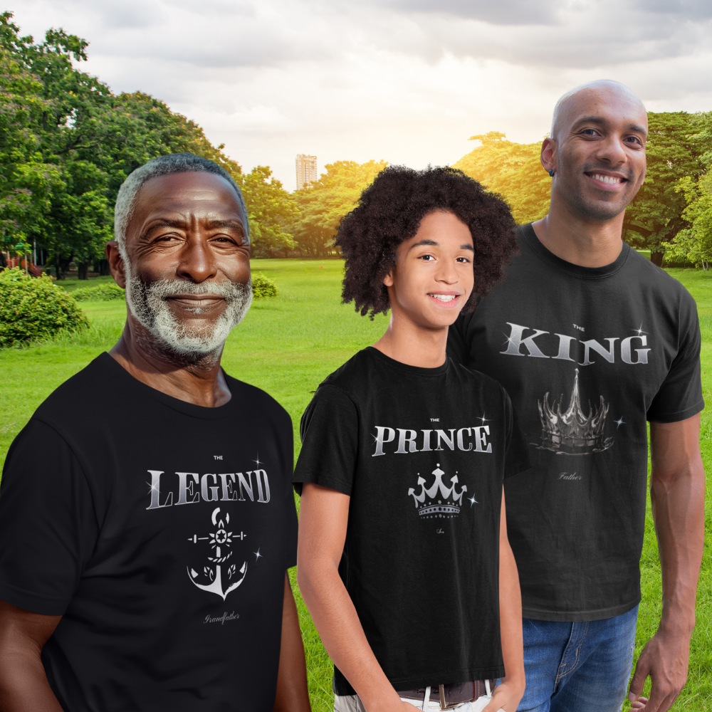 Grandfather Family Legacy T Shirt Bundle (boy size)