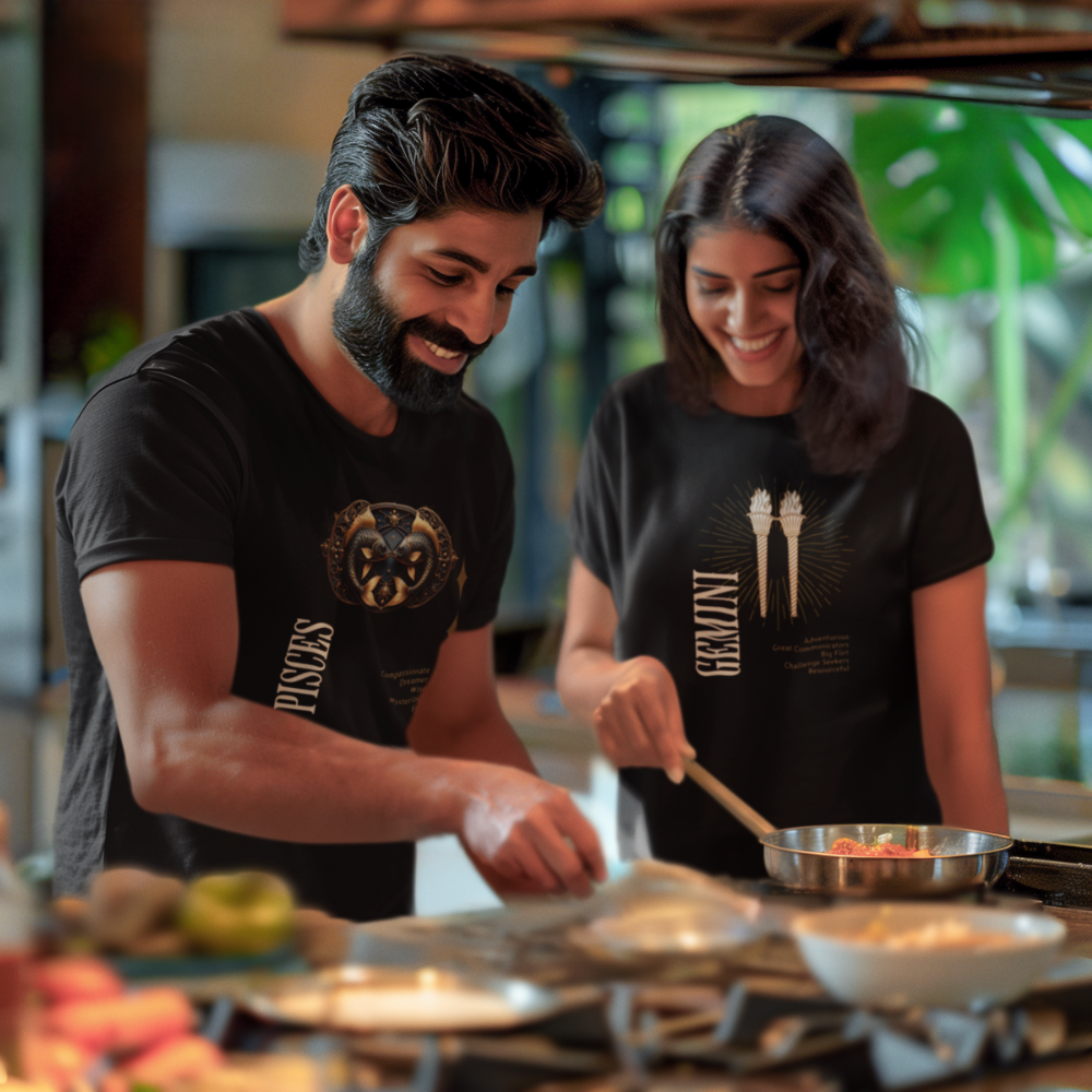 Men's Pisces Zodiac Sign T Shirt