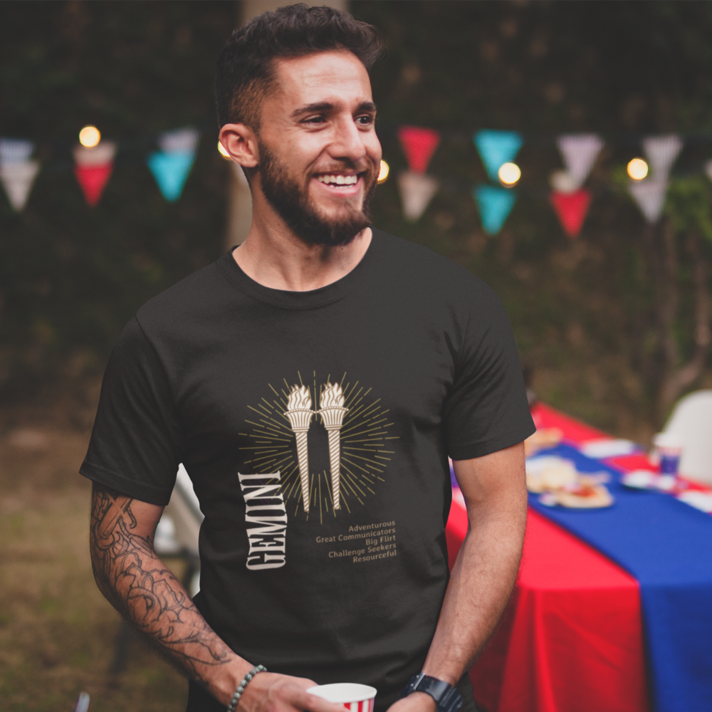 Men's Gemini Zodiac Sign T Shirt