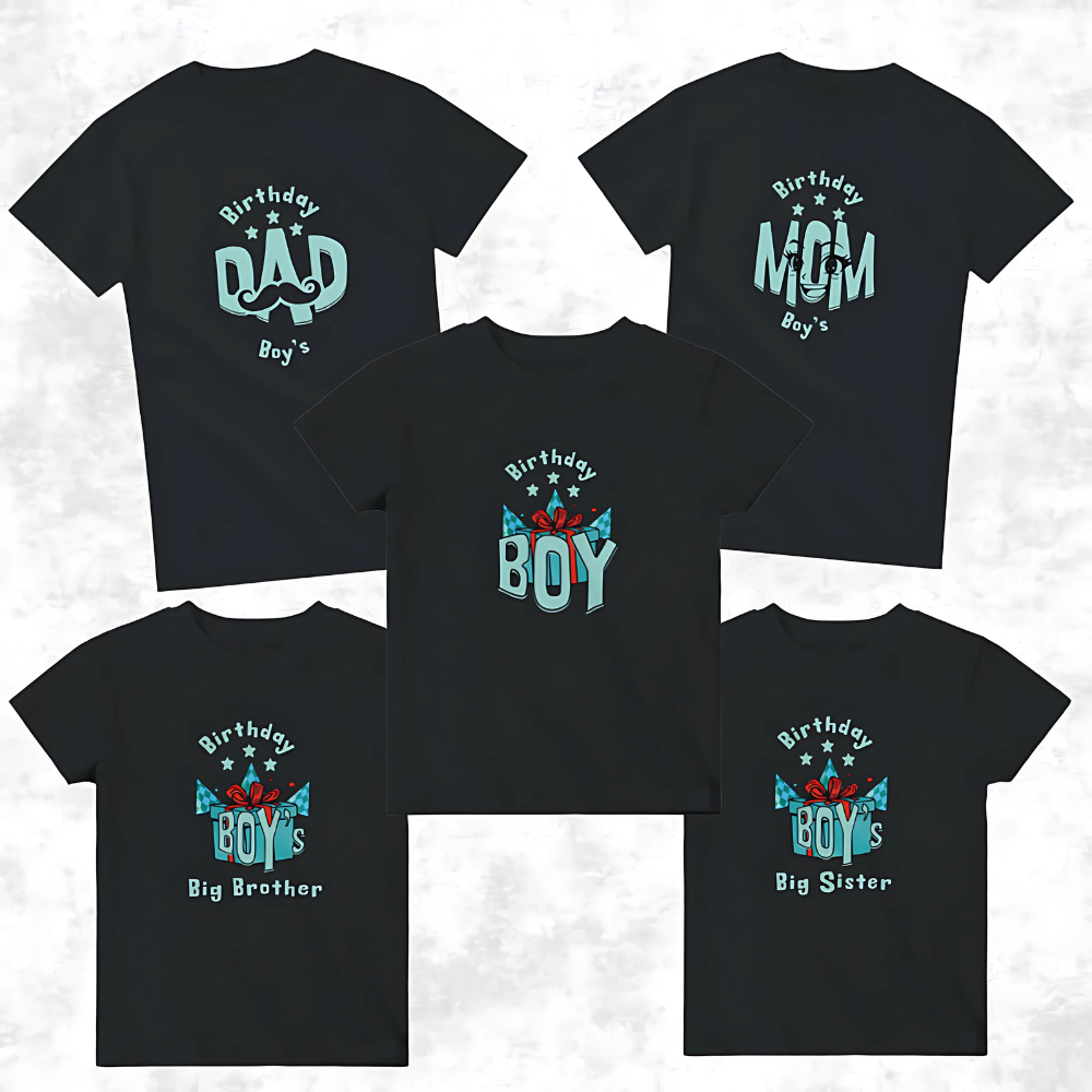 Birthday Boy Build Your Own Family T Shirt Bundle