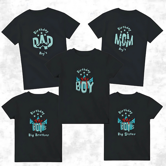 Birthday Boy Build Your Own Family T Shirt Bundle