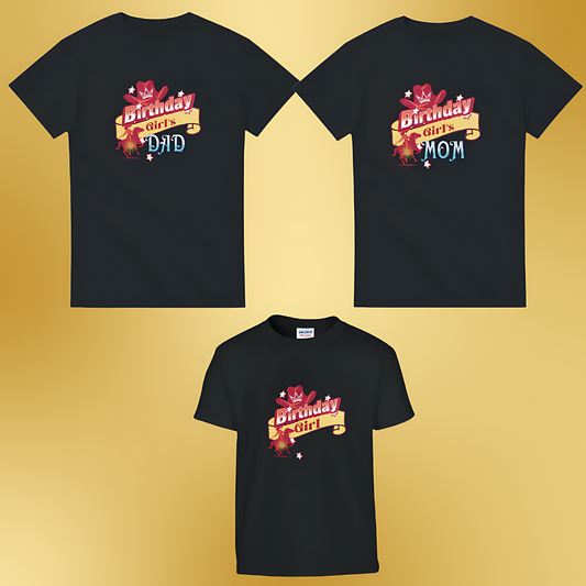 Birthday Girl T-Shirt Family Bundle (toddler size)- Cowgirl Theme