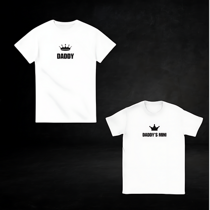 Daddy's Mini (black text) T Shirt Bundle- (kid size)