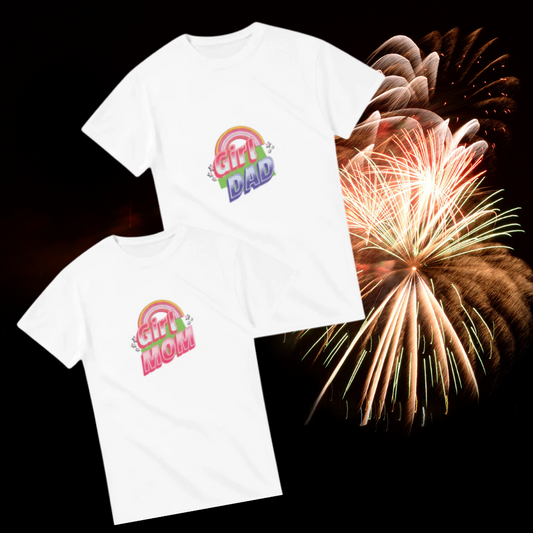 Girl Parents Rainbow T-Shirt Bundle