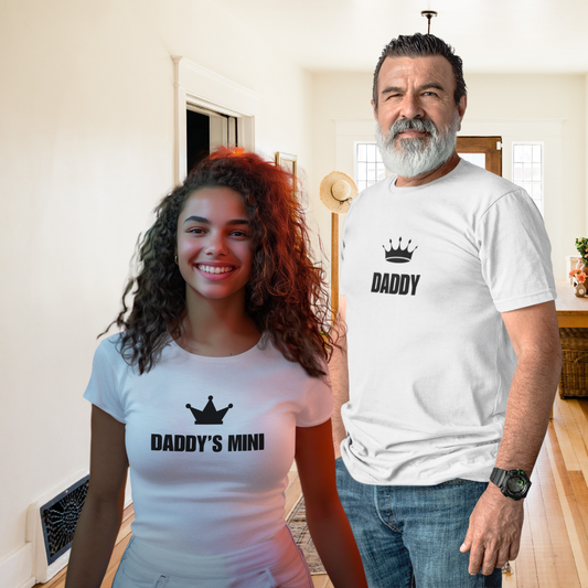 Daddy's Mini Classic T Shirt Bundle (women's size)