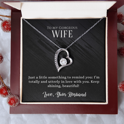 Gorgeous Wife Heart Pendant Necklace