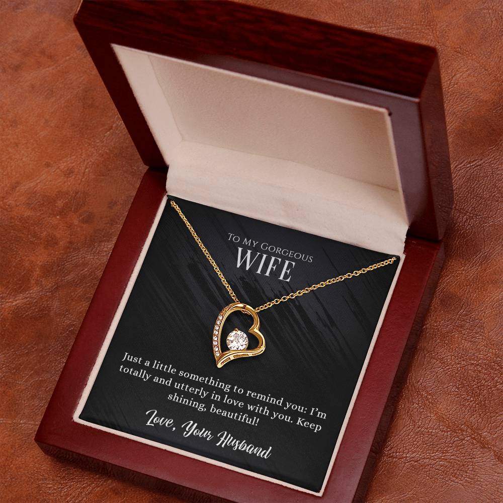 Gorgeous Wife Heart Pendant Necklace