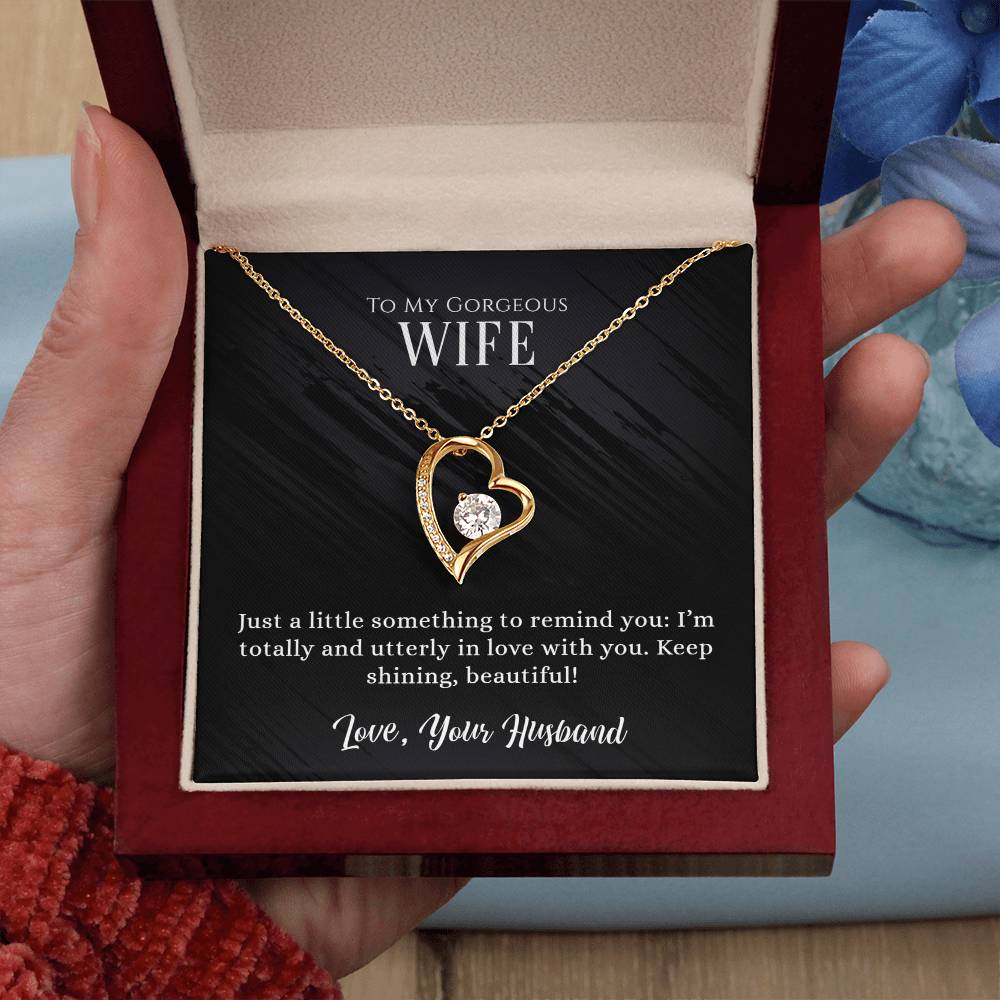 Gorgeous Wife Heart Pendant Necklace