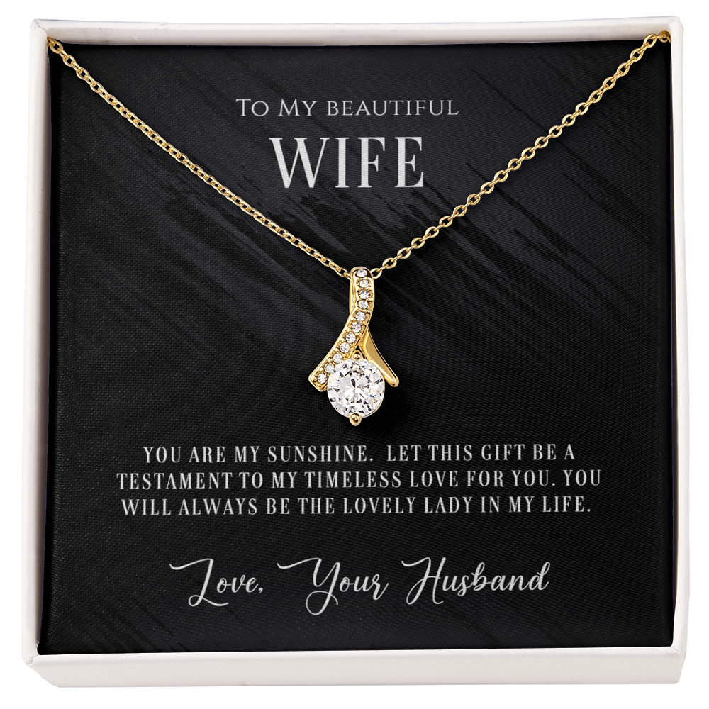 My Beautiful Wife-Timeless Love Pendant Necklace