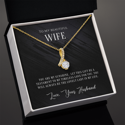 My Beautiful Wife-Timeless Love Pendant Necklace