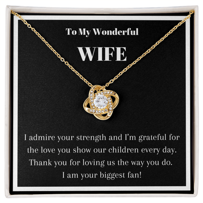 My Wonderful Wife Pendant Necklace