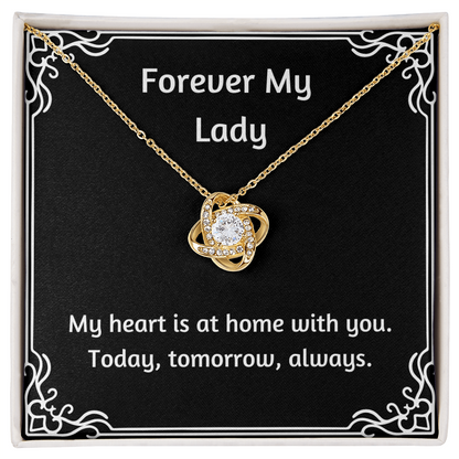 Forever My Lady Love Knot Necklace