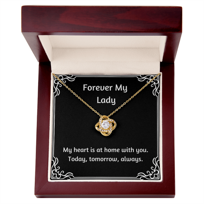 Forever My Lady Love Knot Necklace
