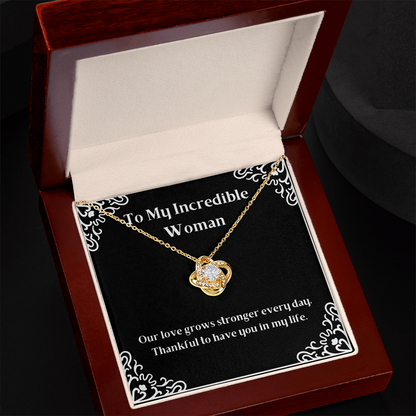 To My Incredible Woman Pendant Necklace