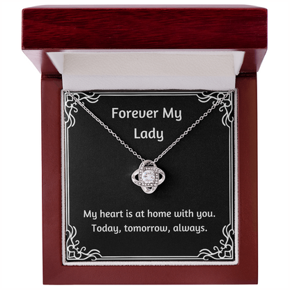 Forever My Lady Love Knot Necklace