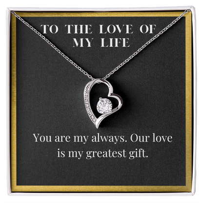 Love of My Life Heart Pendant Necklace