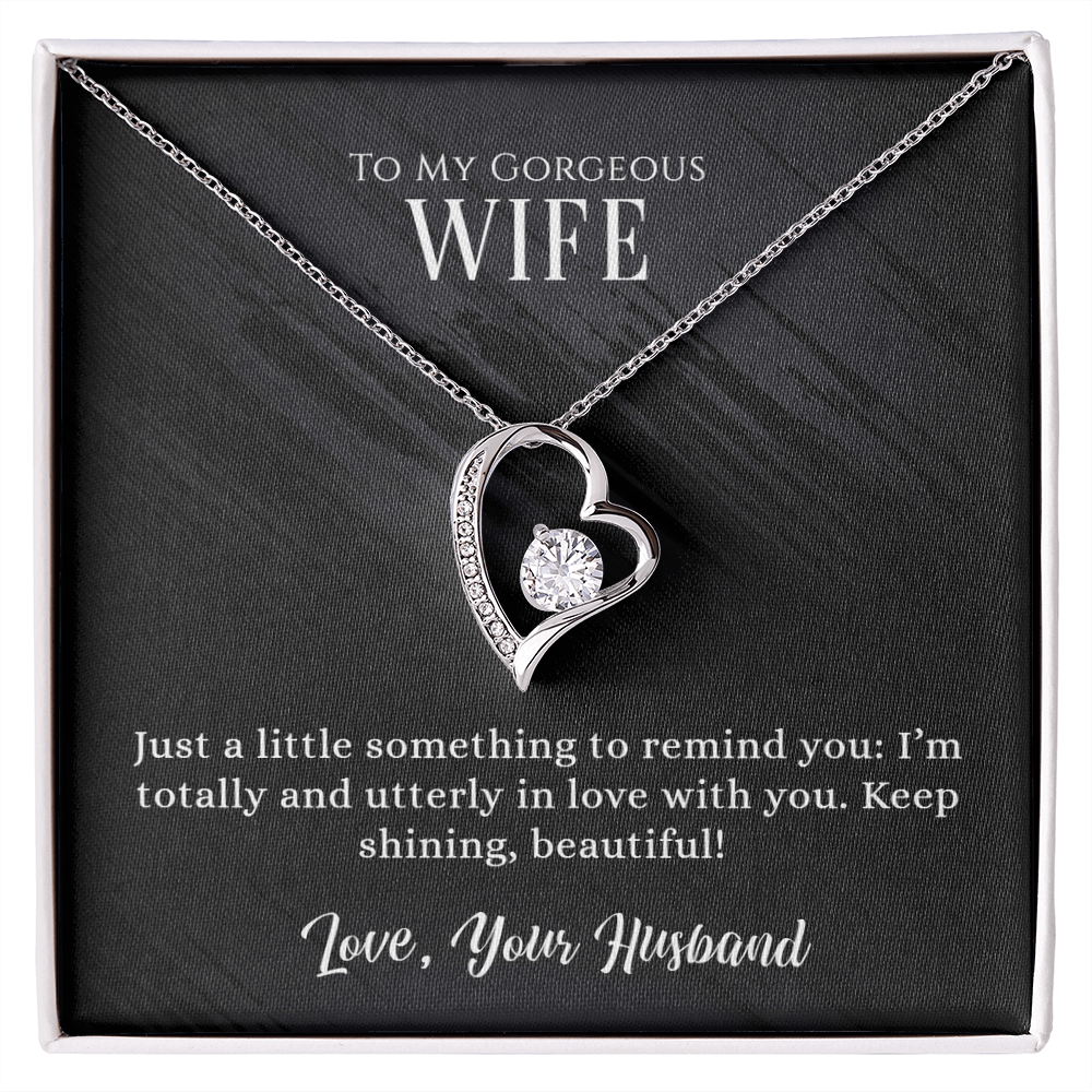 Gorgeous Wife Heart Pendant Necklace
