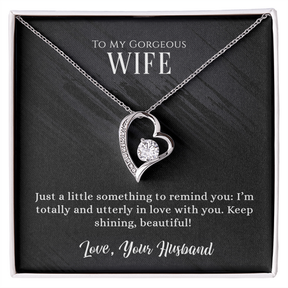 Gorgeous Wife Heart Pendant Necklace