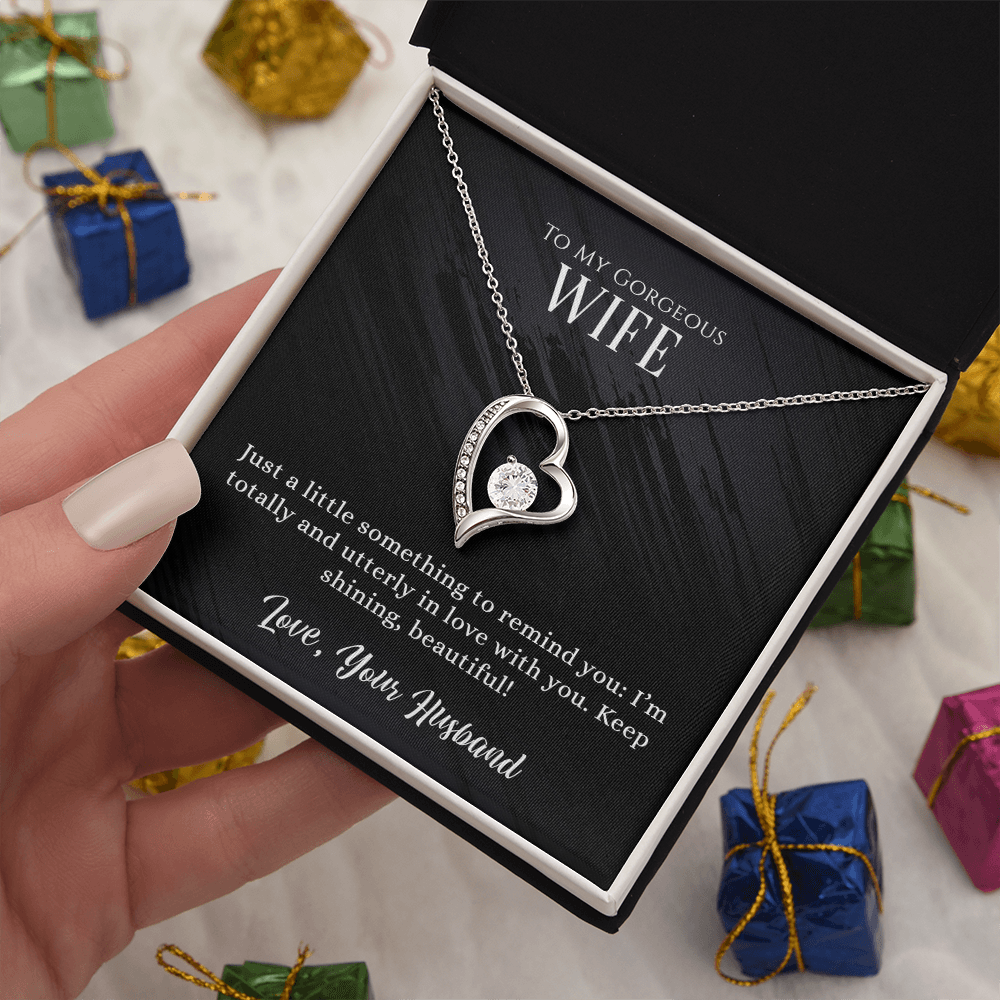 Gorgeous Wife Heart Pendant Necklace
