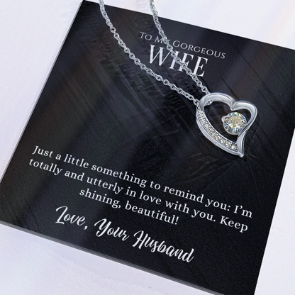 Gorgeous Wife Heart Pendant Necklace