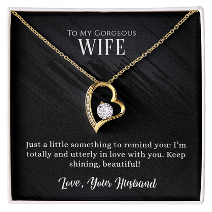 Gorgeous Wife Heart Pendant Necklace