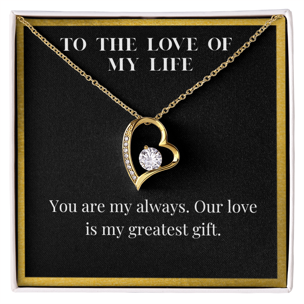 Love of My Life Heart Pendant Necklace