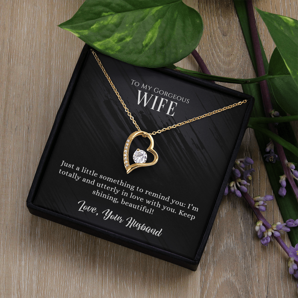 Gorgeous Wife Heart Pendant Necklace