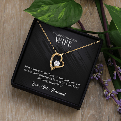 Gorgeous Wife Heart Pendant Necklace