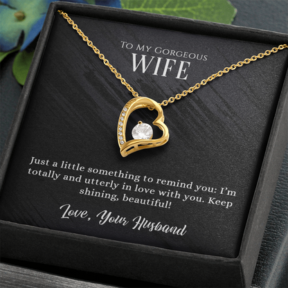 Gorgeous Wife Heart Pendant Necklace