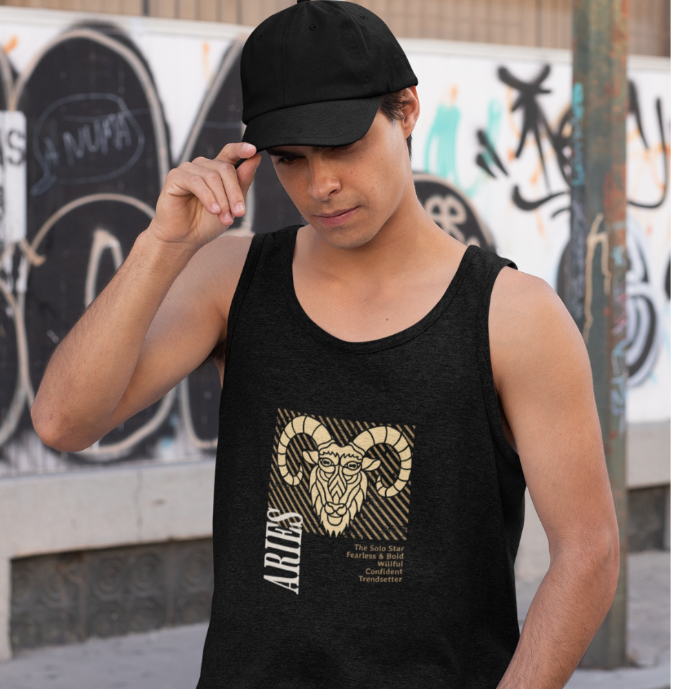 Men's Aries Zodiac Sign Tank Top