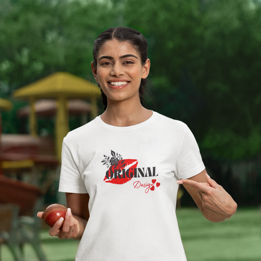 Original Design Women's T-Shirt (black text)