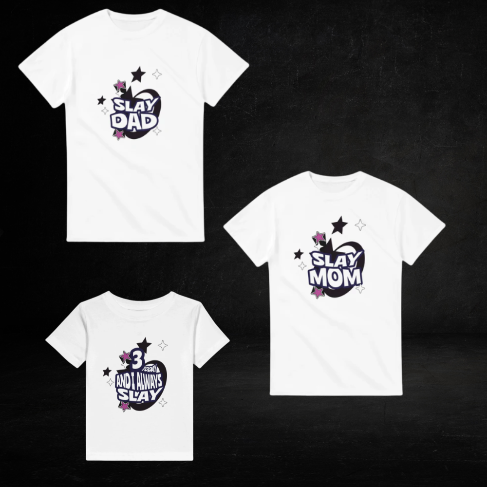 3- Year-Old Slay Family T-Shirt Bundle